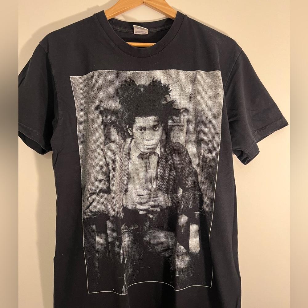 RARE  Supreme X Jean Michel Basquiat Portrait Tee 2013 Black Size L